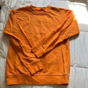 Lululemon Bright Orange Pullover Crewneck. Women’s XS